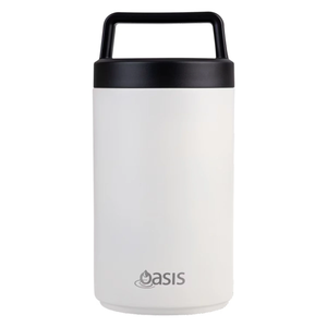 Oasis Stainless Steel Insulated Dual Compartment Food Jar with Handle And Spoon 700ML