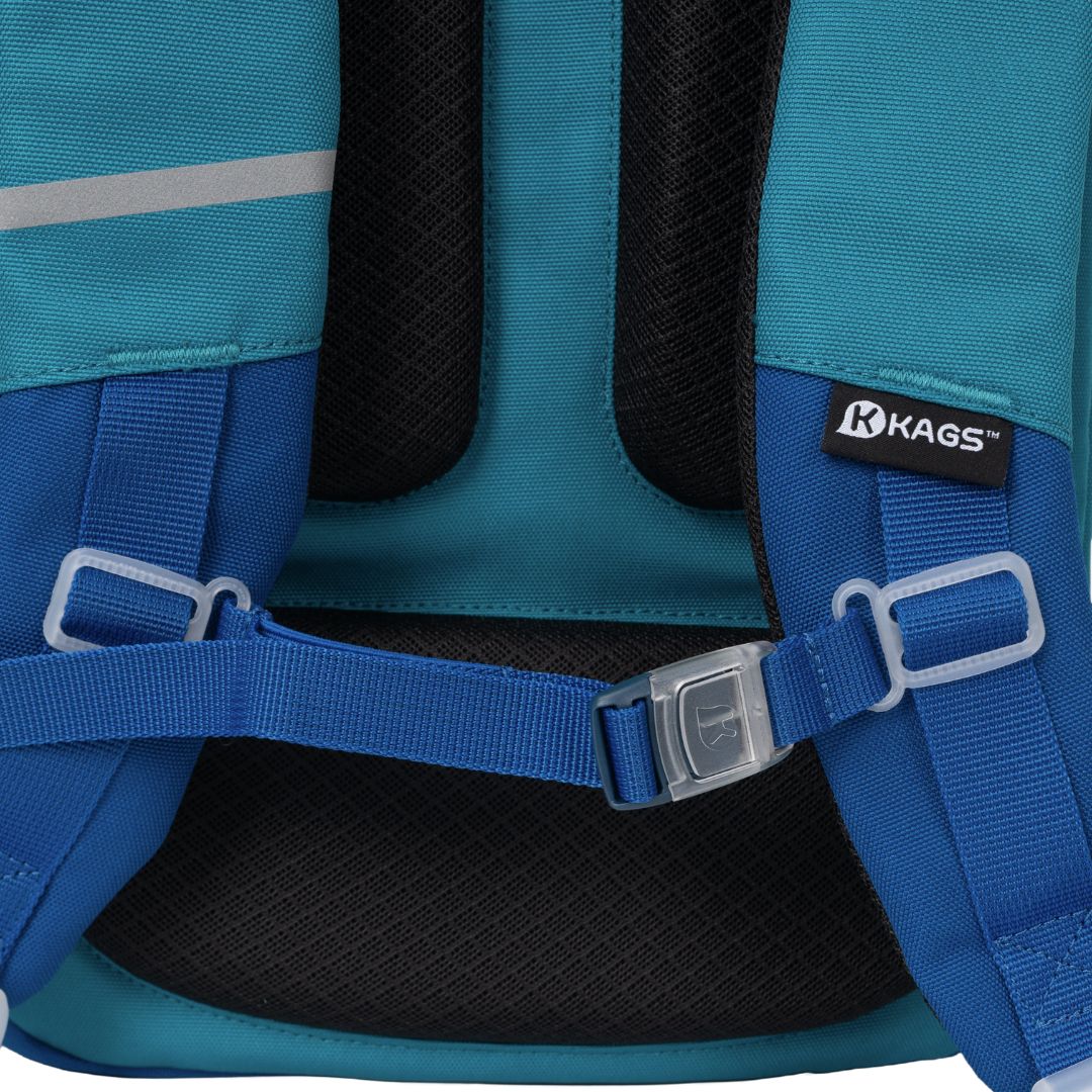 KAGS DUSTIN 2 Series Ergonomic School Backpack for Primary School Pupils - Teal