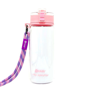 KAGS AQUARECHARGE Series Tritan 600ML Water Bottle w/ Crossbody Strap Color Series