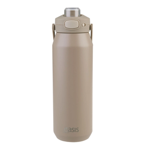 Oasis Ceramic Stainless Steel Triple Wall Capri Quick Release Drink Bottle 1L