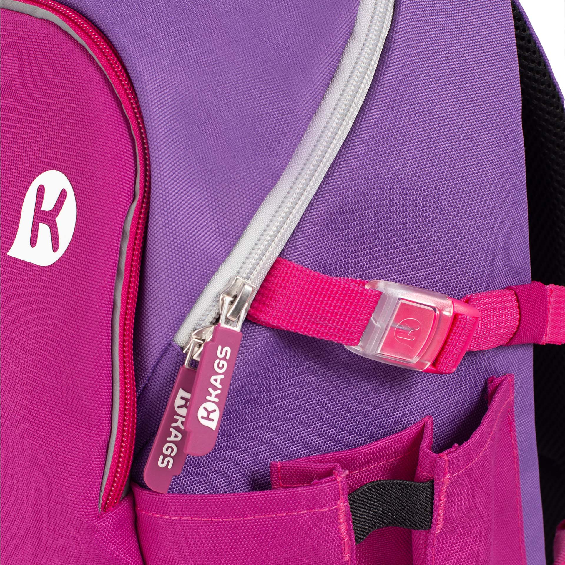 KAGS FERGUS Series Ergonomic School Backpack - Magenta