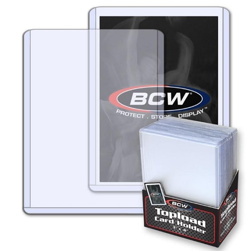 BCW - 25 Toploader - 3X4 Topload Card Holder