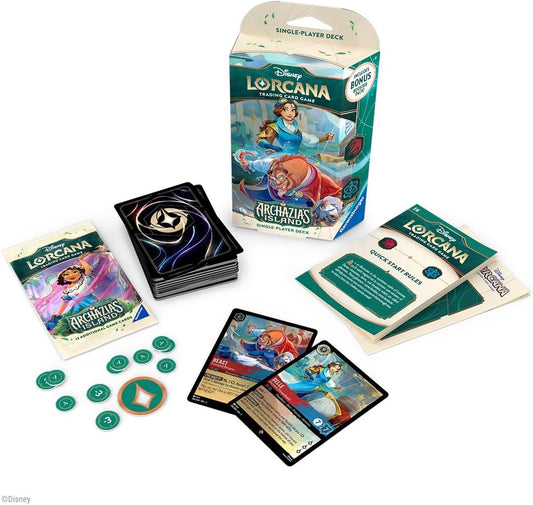 Disney Lorcana - Set 7 - Archazia's Island: Belle & Beast (Ruby & Sapphire) Single-Player Deck