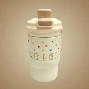 Thermal Insulated Cup w Straw (LOTSO/Stitch/Mickey)